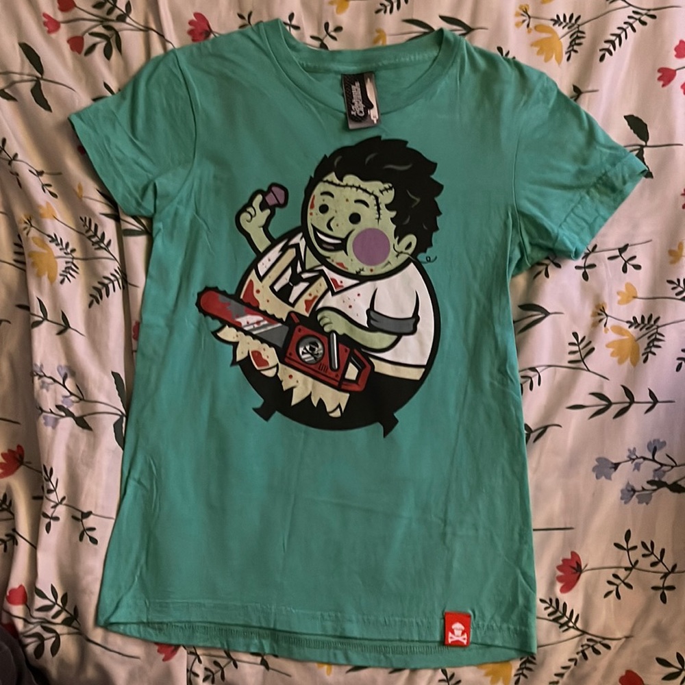 Johnny Cupcakes Leather face Shirt